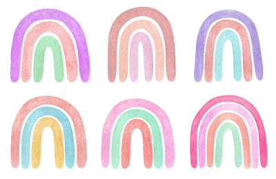 Neutral Rainbows Wallpaper
