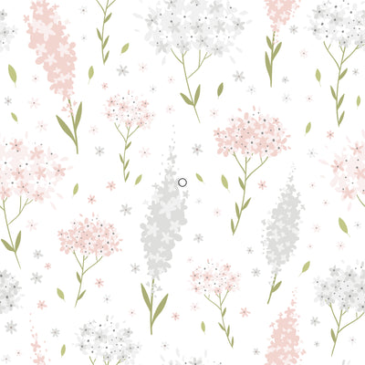 Floral Pink Leaves Wallpaper