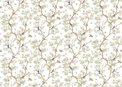 Vintage Blossom Chinoiserie Wallpaper