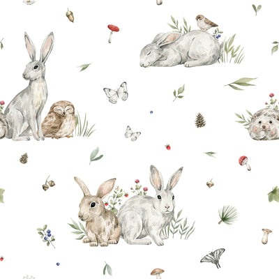 Woodland Rabbit Wallpaper