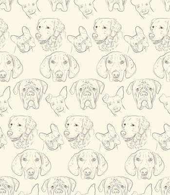Doodle Sketch Dog Wallpaper