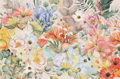 Wildflower Garden Mural Wallpaper