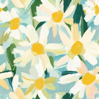 Daisy Watercolor Flower Pattern