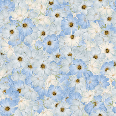 Watercolor Daisy Flower Hand Painted Wallpaper