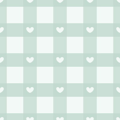 Pastel Love Check Pattern Wallpaper