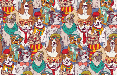 Cartoon Animal Fashion Wallpaper