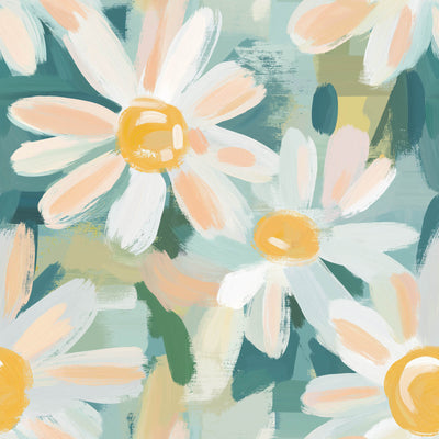 Watercolor Cute Daisy Flower Wallpaper