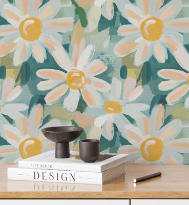 Watercolor Cute Daisy Flower Wallpaper