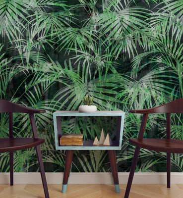 Tropical Exotic leaves  Wallpaper