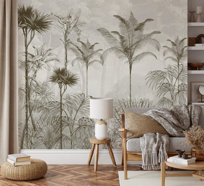 Palm Trees Forest Mural Wallpaper