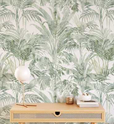 luxurious Tropical Pattern Wallpaper