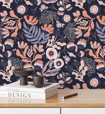 Colorful Seamless Floral Wallpaper