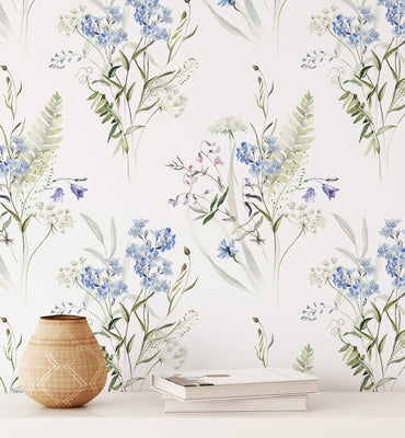 Elegant Botanical Floral Wallpaper