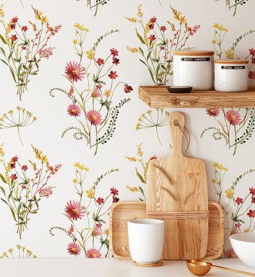 Meadow Summer Leaves Wallpaper