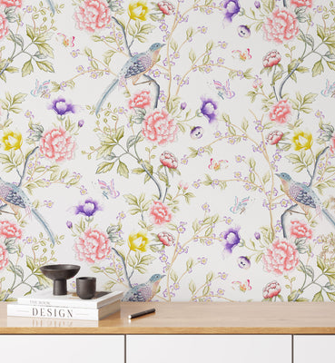 Chinoiserie Surface Elegant Wallpaper
