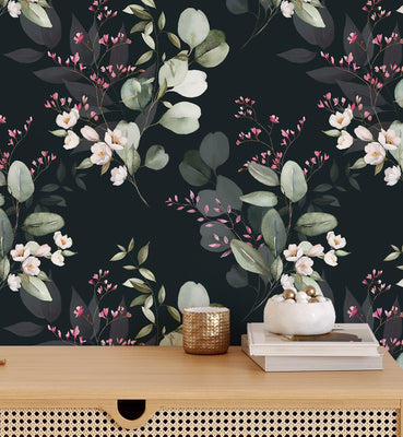 Modern Elegant Dark Seamless Wallpaper