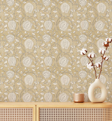 Gardenia Peel and Stick Wallpaper