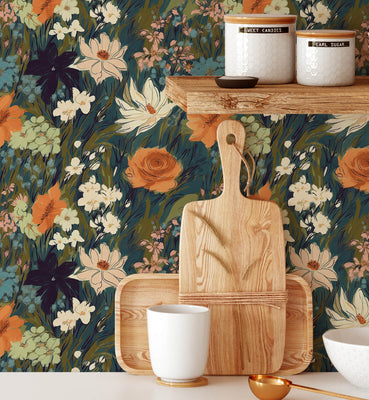 Watercolor Daisy Flowers Wallpaper