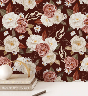 Nocturnal Flowers  Patterns Wallpaper