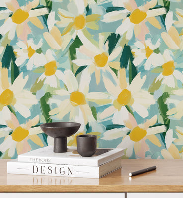 Daisy Watercolor Flower Pattern