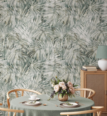 Hand Painted Palm Wallpaper