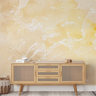 Abstract Yellow Watercolor Wallpaper