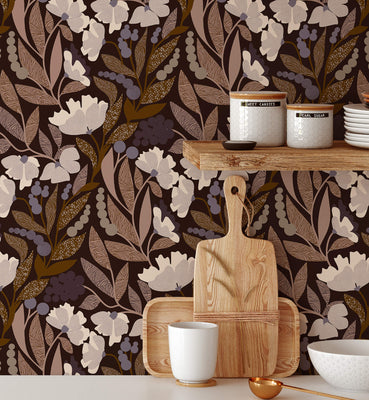 Handmade Dark Floral Pattern