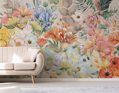 Wildflower Garden Mural Wallpaper