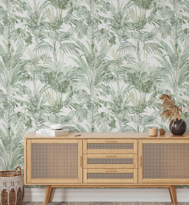 luxurious Tropical Pattern Wallpaper