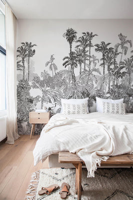 Ink Art Palm Trees Wallpaper