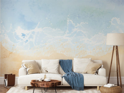 Ocean Wave Beach Landscape Wallpaper