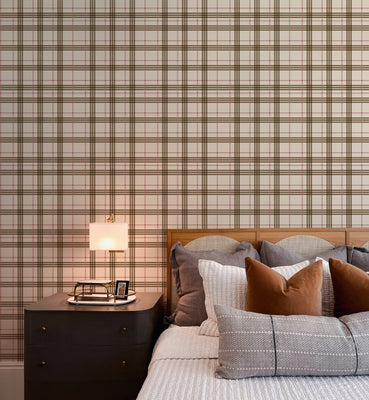 Tartan Scottish Design Check Wallpaper