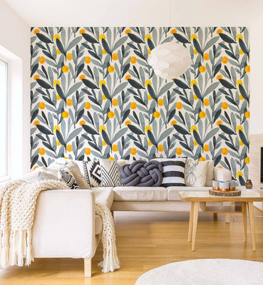 Watercolor Leaves - Walltrendz