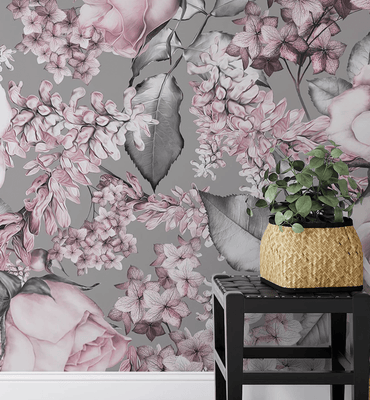 Rose with Leaves Wallpaper