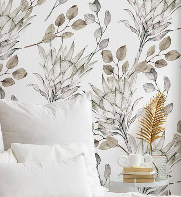Floral Eucalyptus Wallpaper for Walls