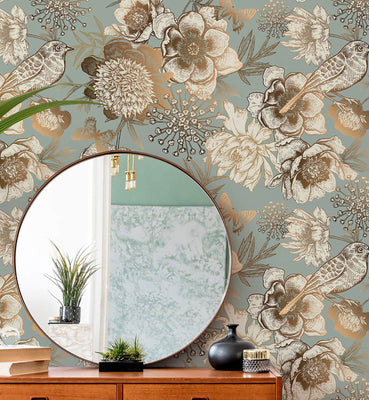 Vintage Floral Wallpaper For Walls  