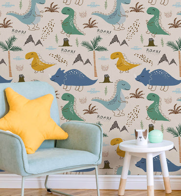 Childish Dinosaur Wallpaper