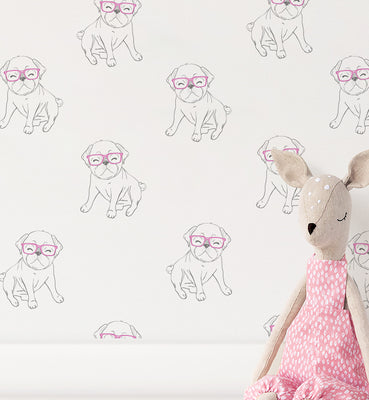 Line Sketch Dog Wallpaper