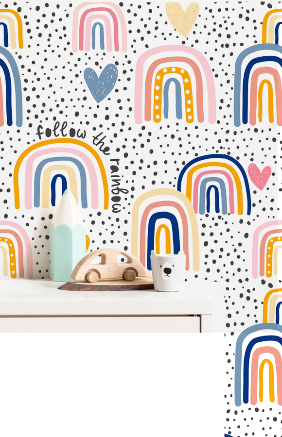 Peel and Stick Removable Kids Wallpaper Walltrendz