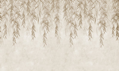 Hanging Tropical leaves Wallpaper