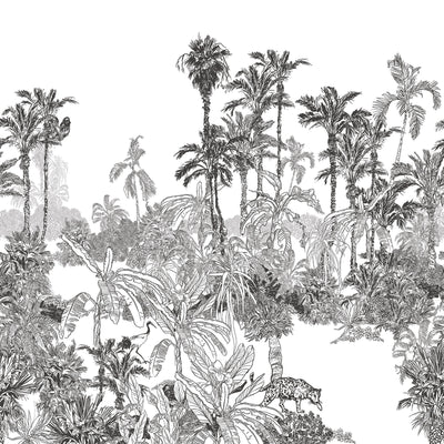 Ink Art Palm Trees Wallpaper