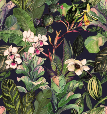 Magnolia Leaves Botanical Wallpaper