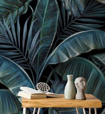 Large Banana Leaf Tropical Wallpaper for Walls