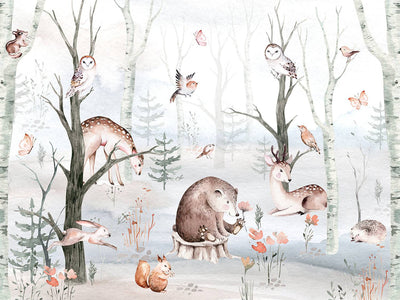 Scandinavian Jungle Mural Wallpaper