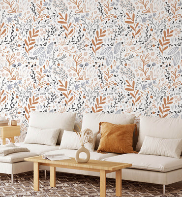 Boho Herbs Wallpaper