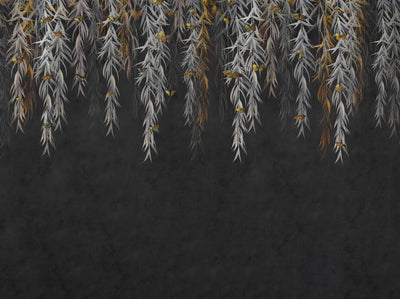 Willow Branche With Butterfly Wallpaper
