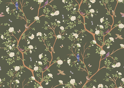 Chinoiserie Traditional Wallpaper