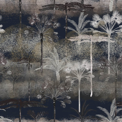 Tropical Midnight Palms wallpaper