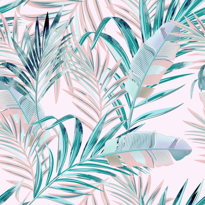 Modern Beautiful Palm Leaf Wallpaper