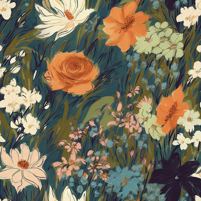 Watercolor Daisy Flowers Wallpaper